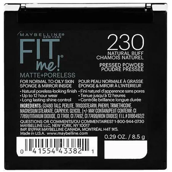 NWT Maybelline Fit Me Matte + Poreless Powder - 230 Natural Buff - Picture 5 of 6